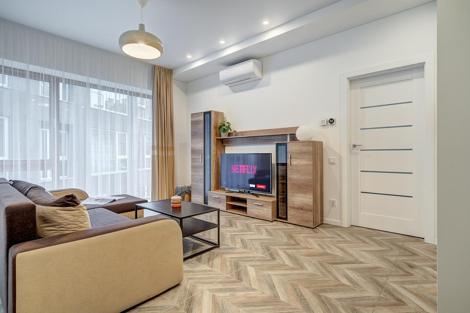 Cohost I New Basteja Life Apartments W-Garage Prkg & Self Check-In Vilnius Bilik gambar