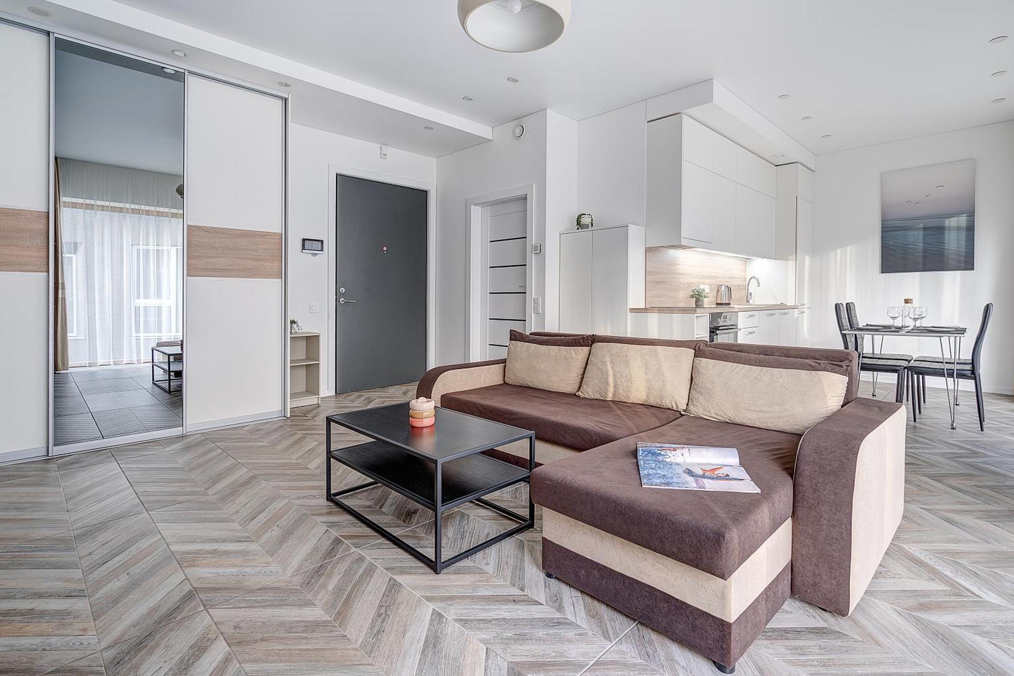 Cohost I New Basteja Life Apartments W-Garage Prkg & Self Check-In Vilnius Bilik gambar